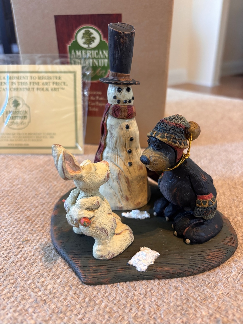 American Chestnut Folk Art AM1125 Where’s the Carrot Nose?